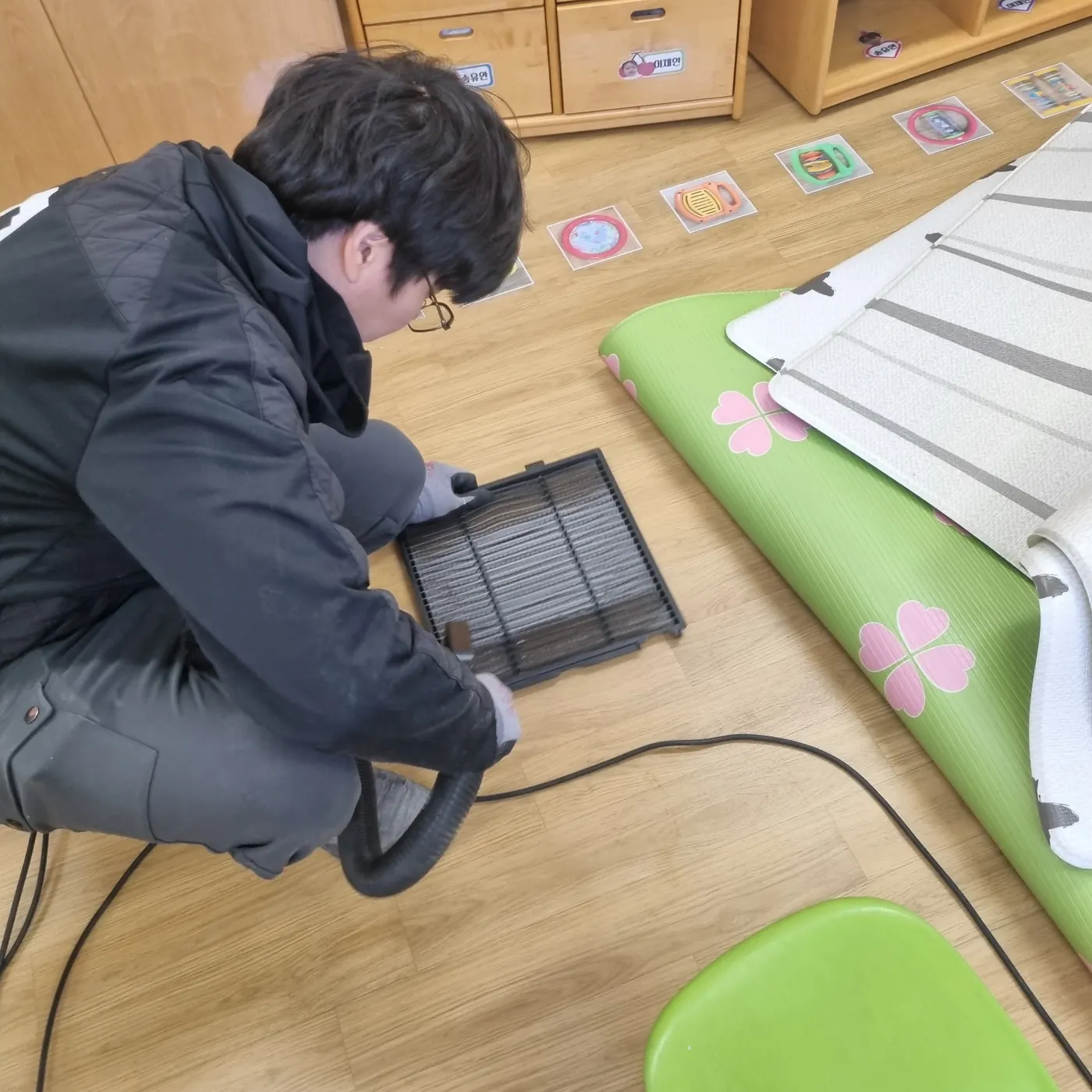 작업 진행 — 해운대구 어린이집청소 현장