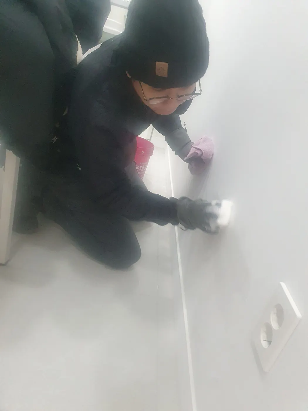 바닥 물걸레 마감 — 영도구 병원청소 현장