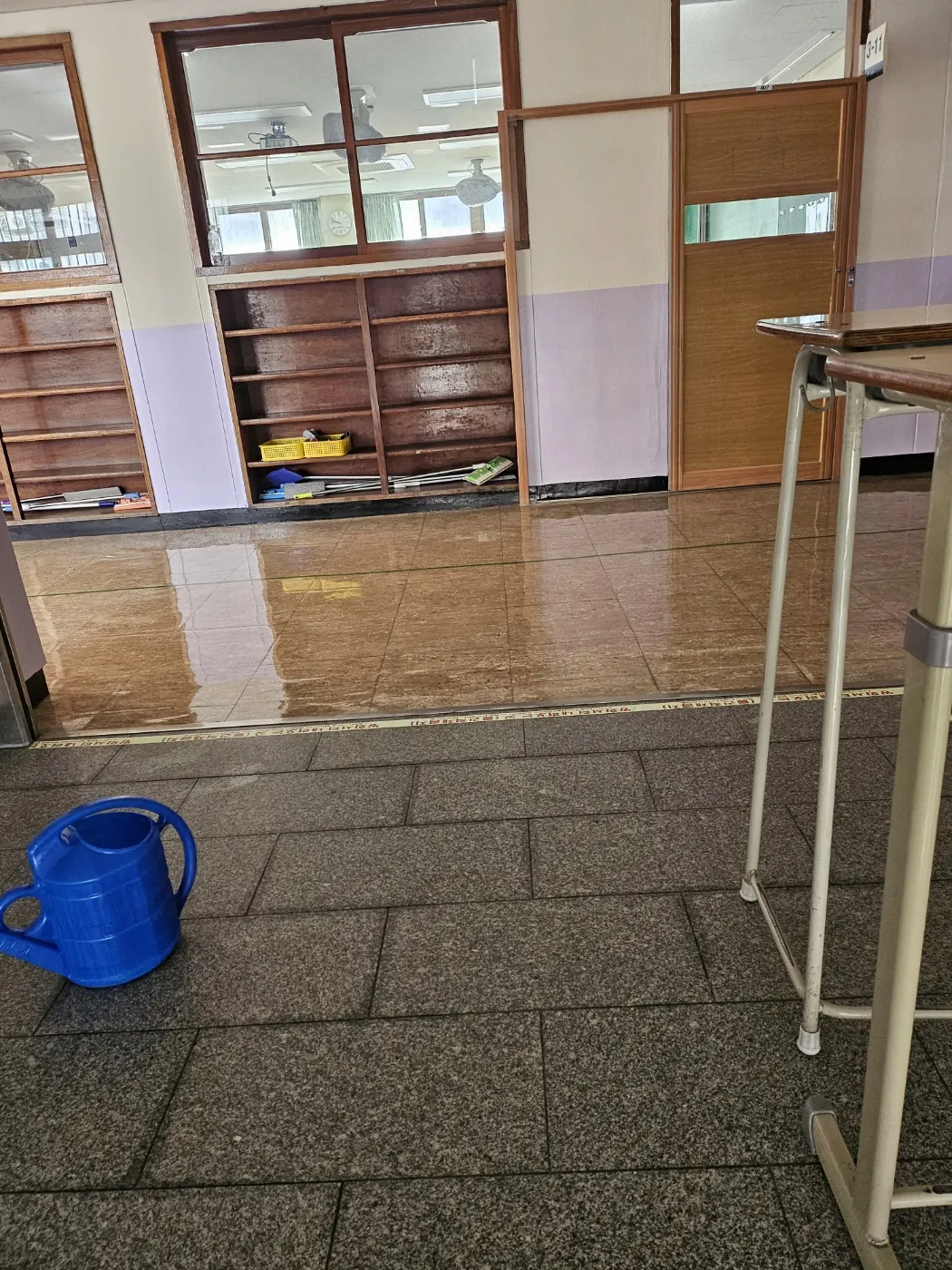 세정 진행 — 남포동4가 학교청소 현장